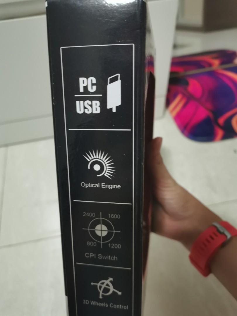 Tiny Tech Gaming Mouse (Category: Mouse & Mousepads) located in Singapore. Submitted by newbieseller1 (Listing ID 1144992741, Image 3). Description: Gaming mouse. 100% brand new Affordable gaming mouse Price is inclusive of mailing.