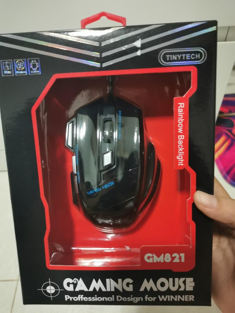 Tiny Tech Gaming Mouse (Category: Mouse & Mousepads) located in Singapore. Submitted by newbieseller1 (Listing ID 1144992741, Image 2). Description: Gaming mouse. 100% brand new Affordable gaming mouse Price is inclusive of mailing.