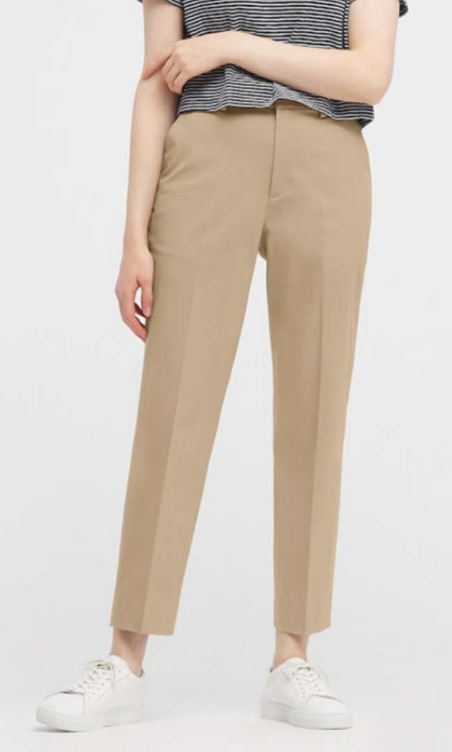 Buy FABALLEY Solid Ankle Length High Waist Womens Trousers  Shoppers Stop