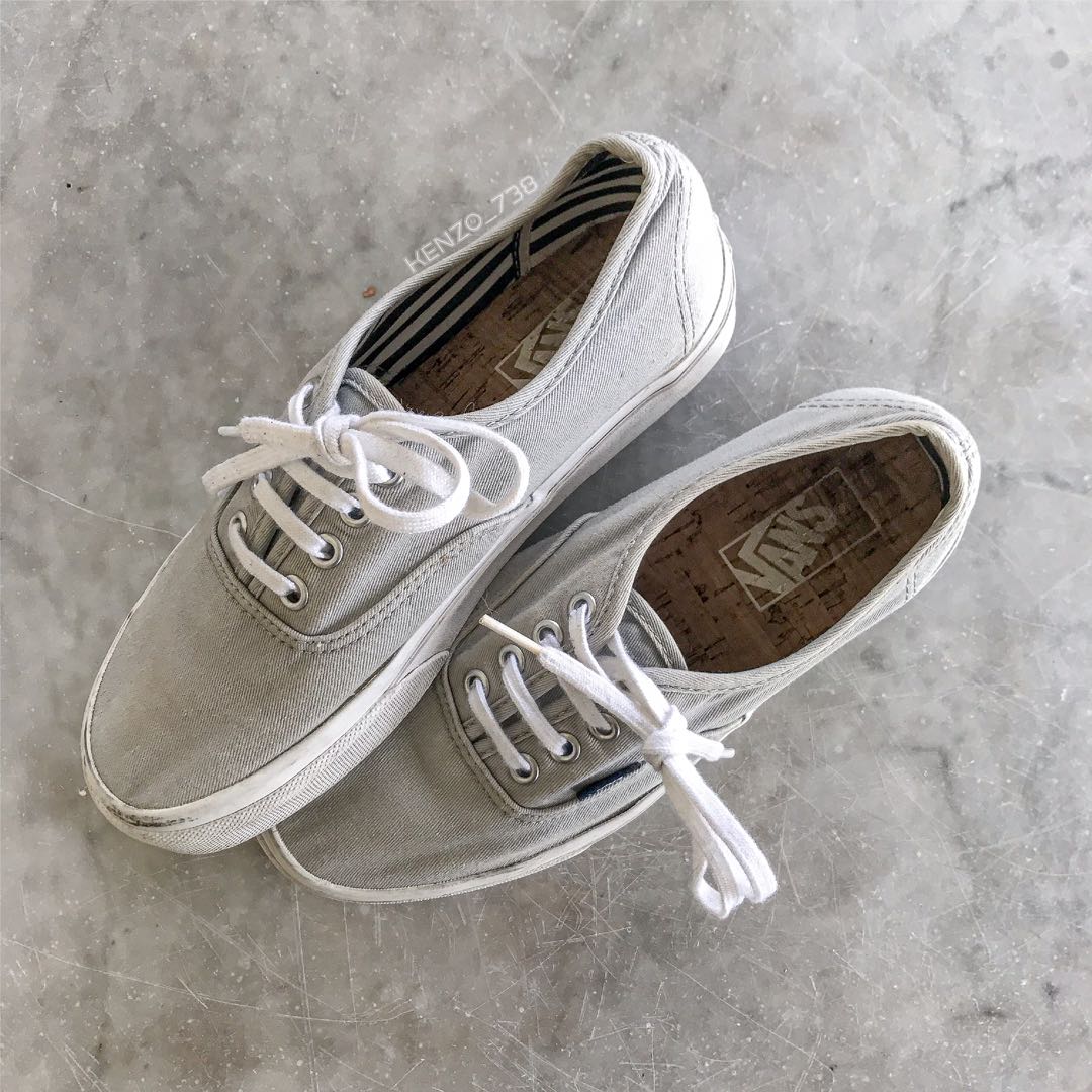 Vans authentic light grey best sale