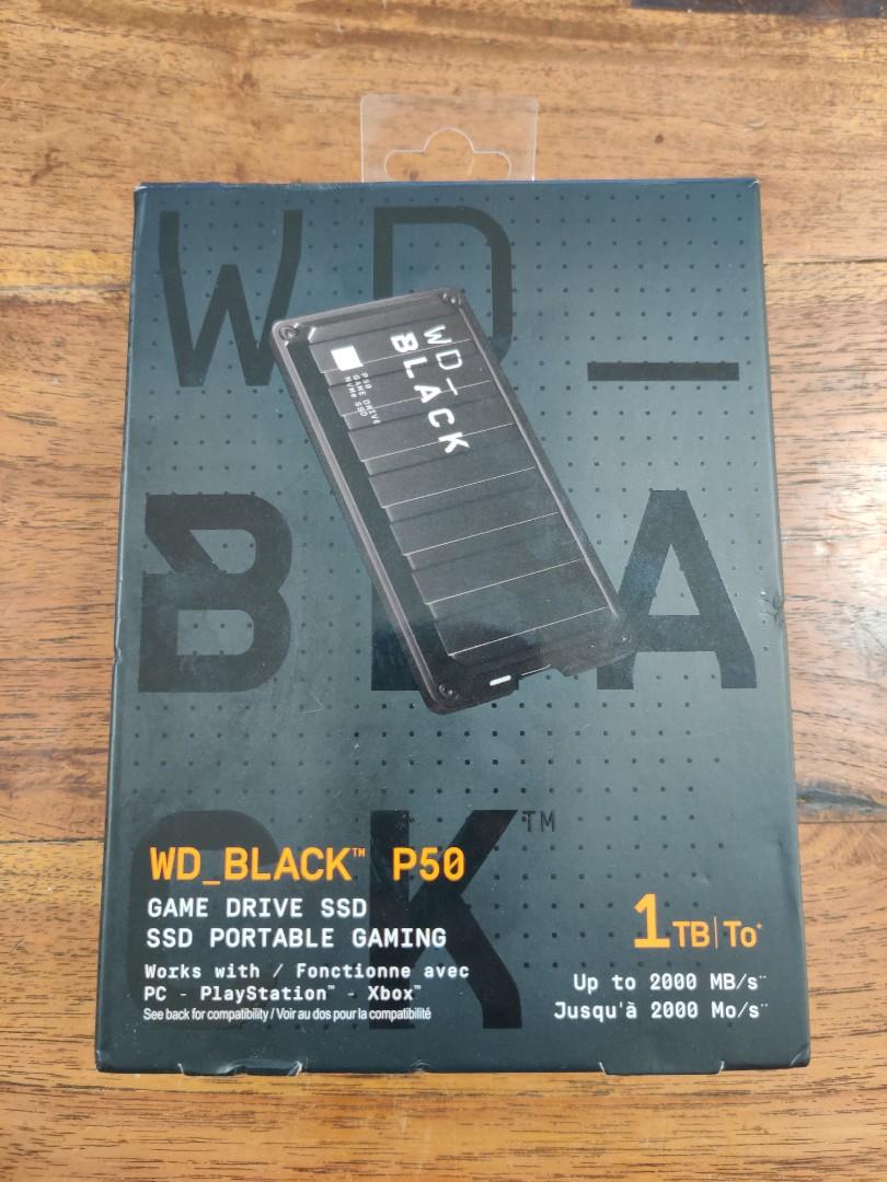 Wd Black P50 Ssd 1tb Max Speed 00mb Sec Game Drive Computers Tech Parts Accessories Hard Disks Thumbdrives On Carousell