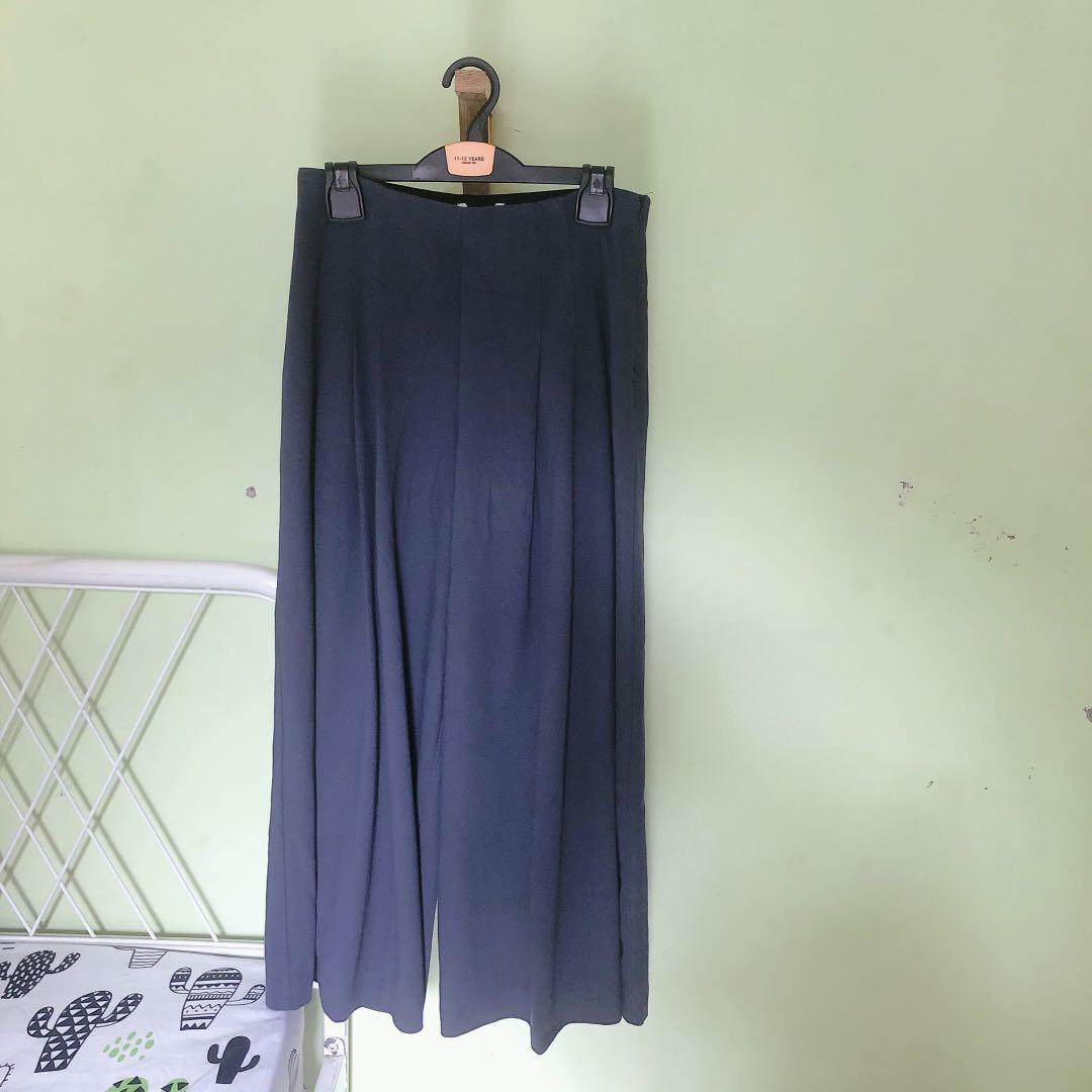 Weekday Jazz Wide Leg Trousers, Fesyen 