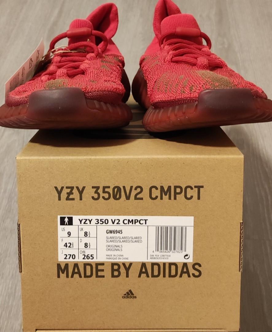 Adidas Yeezy Boost 350 V2 Cmpct Slate Red
