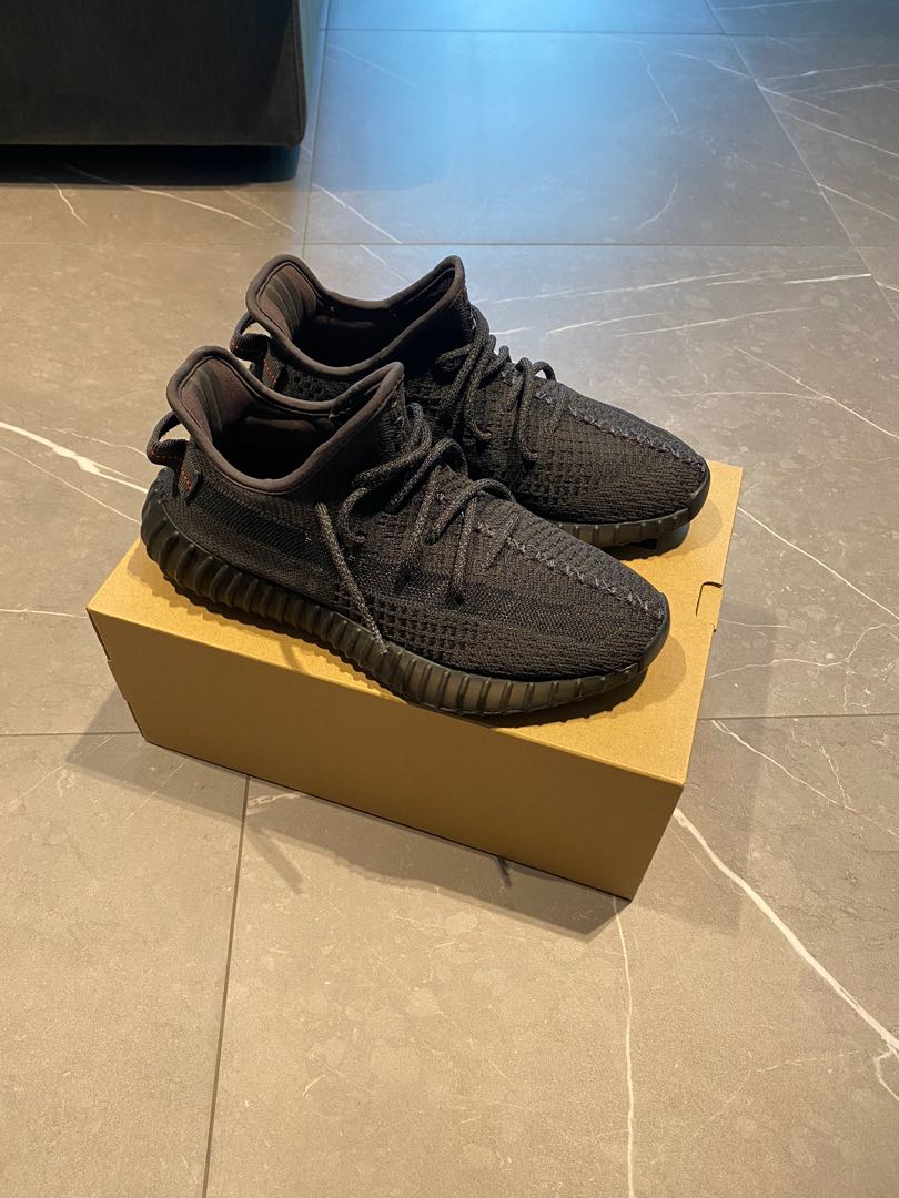 Yeezy boost 350 v2 static black NR, Men's Fashion, Footwear, Sneakers on  Carousell