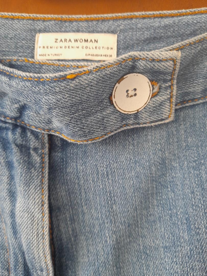 ZARA WOMAN. PREMIUM DENIM collection, Fesyen Wanita, Pakaian Wanita,  Bawahan di Carousell