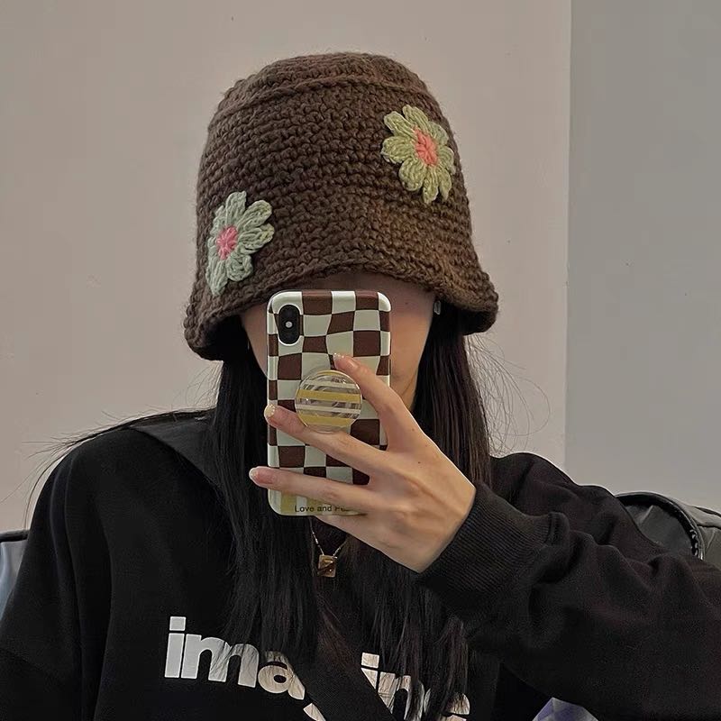 1792 tumblr basic ulzzang knitted crochet flower green vintage