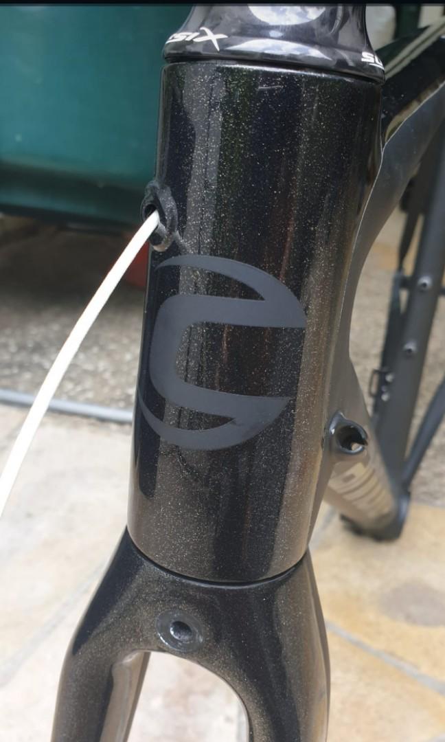cannondale supersix evo black inc frameset