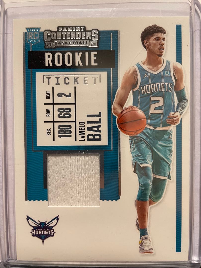 LAMELO BALL 2020 SELECT JERSEY PATCH ROOKIE RC #SP-LB HORNETS