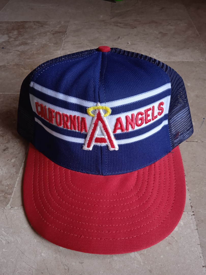 80S CALIFORNIA ANGELS BARLINE TRUCKER 