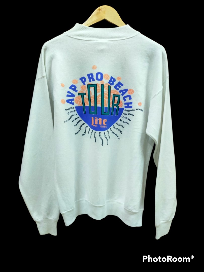 90s Vintage Avp Pro Beach Volleyball Sweatshirt, Men's Fashion, Tops