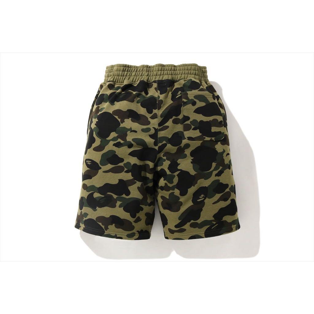 【 BAPE X READYMADE 】TIGER SHARK WIDE SWEAT SHORTS 聯名 迷彩 鯊魚短褲 棉褲