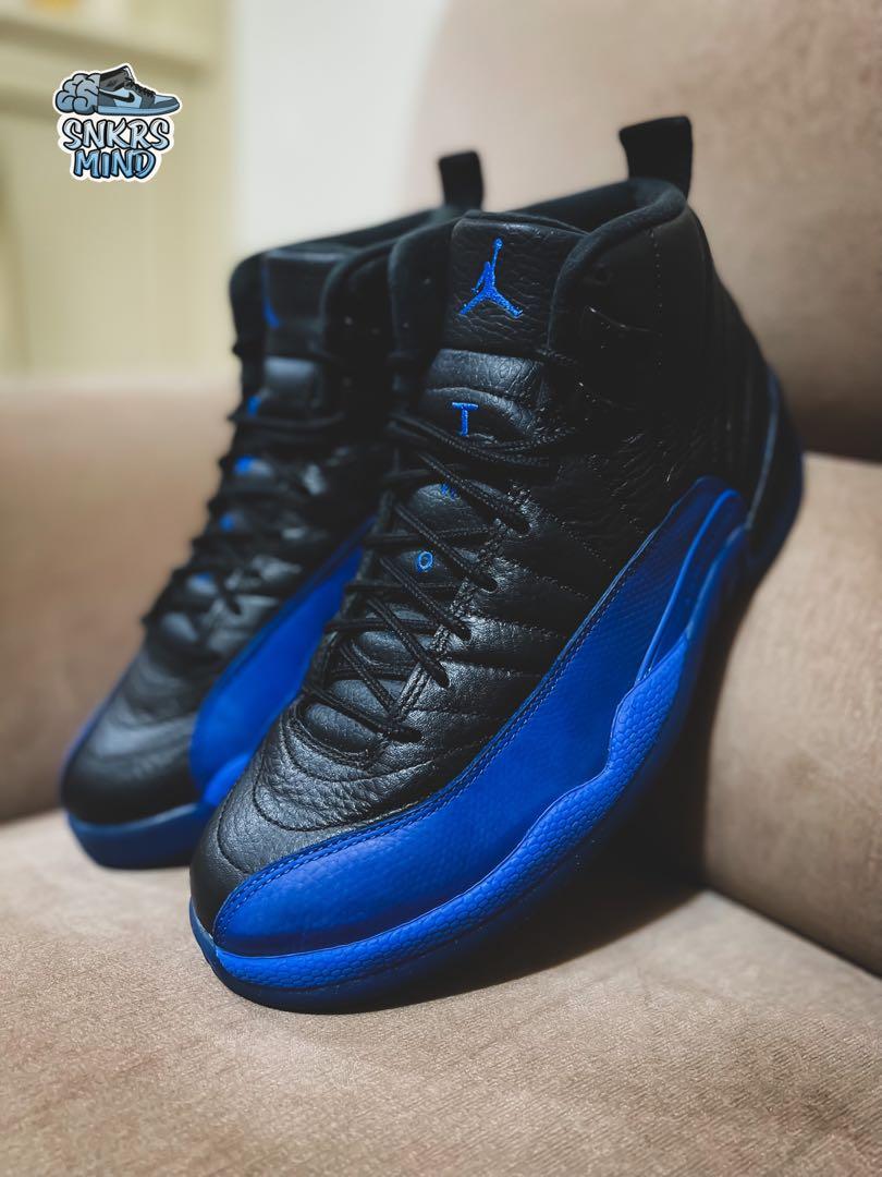Jordan 12 online black game royal