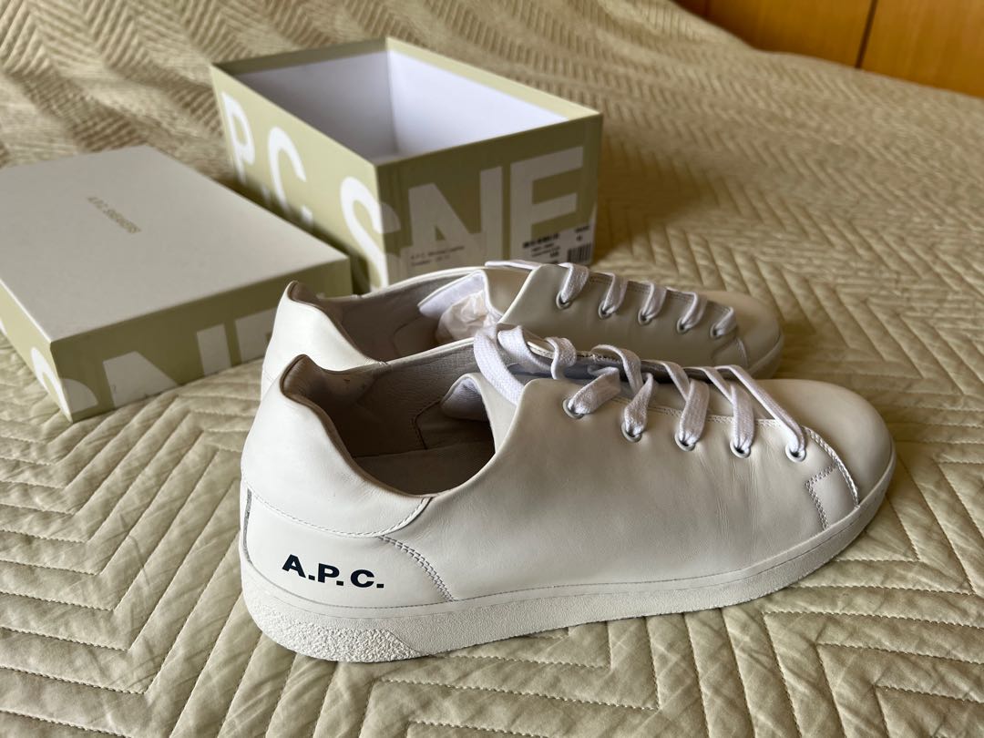 APC MINIMAL LEATHER SNEAKERS US 12 UK 11 Men s Fashion Footwear