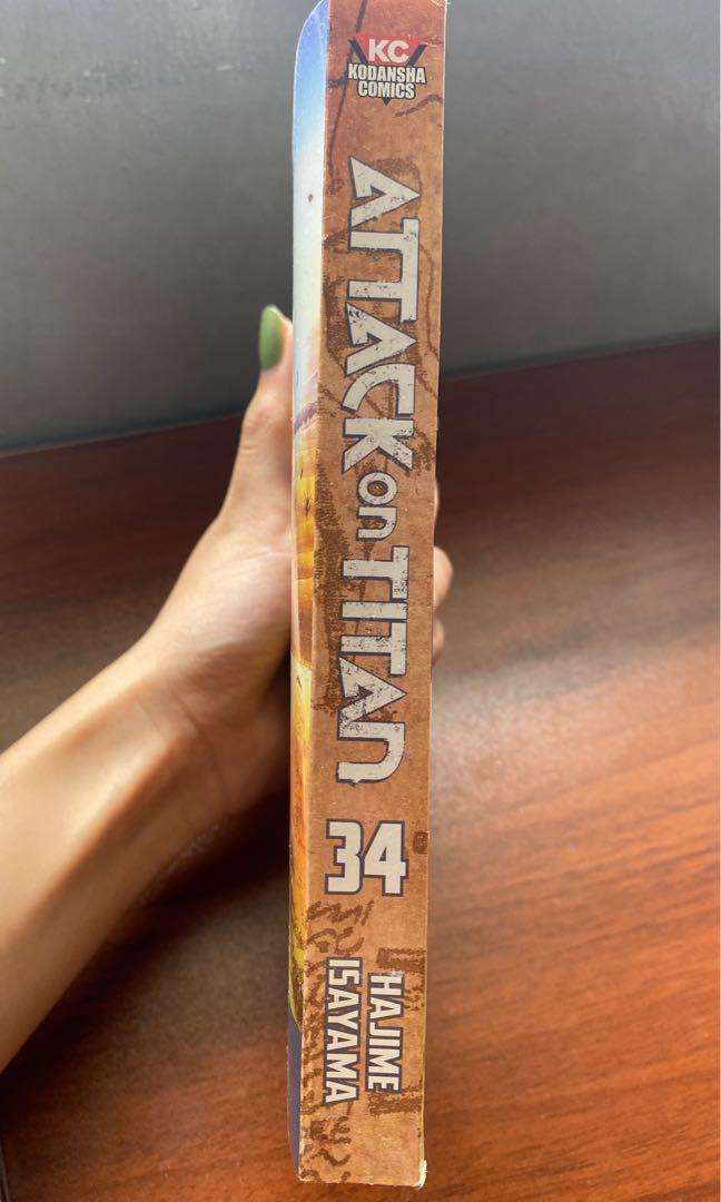 Attack On Titan Vol 34 (Final Volume) (Category: Comics & Manga) located in Antipolo. Submitted by mac189 (Listing ID 1145066013, Image 2). Description: read once. original price from fully booked: 550 +shipping.
