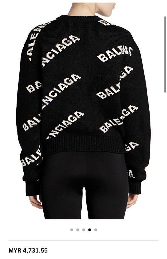 Balenciaga knitted sweater deals