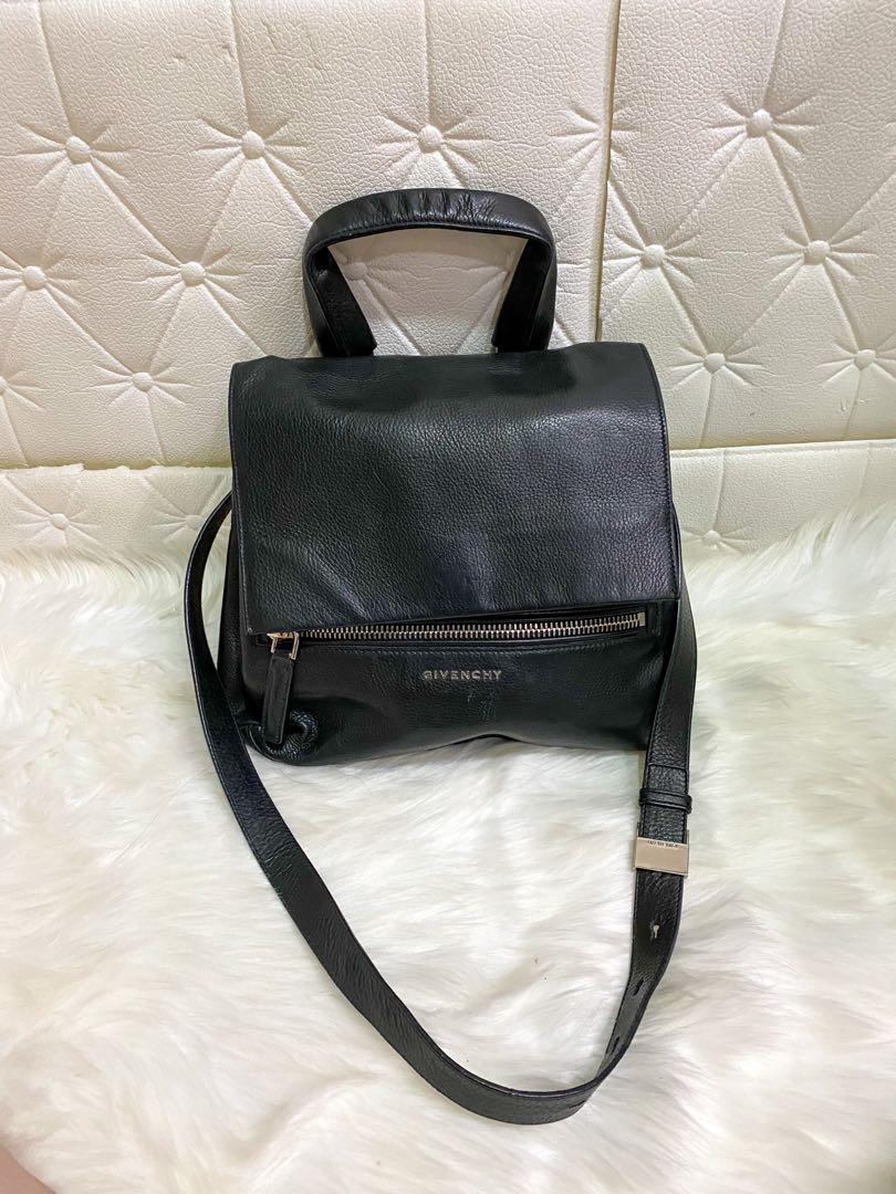 AUTHENTIC Givenchy Small Black Leather Pandora Pure (Category: Luxury Bags & Wallets) located in Quezon City. Submitted by closetofcoco (Listing ID 1145139951, Image 1). Description: GUARANTEED AUTHENTIC PM FOR INQUIRIES NO LOW BALLING .