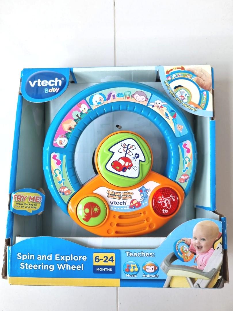 Baby steering wheel outlet for pram