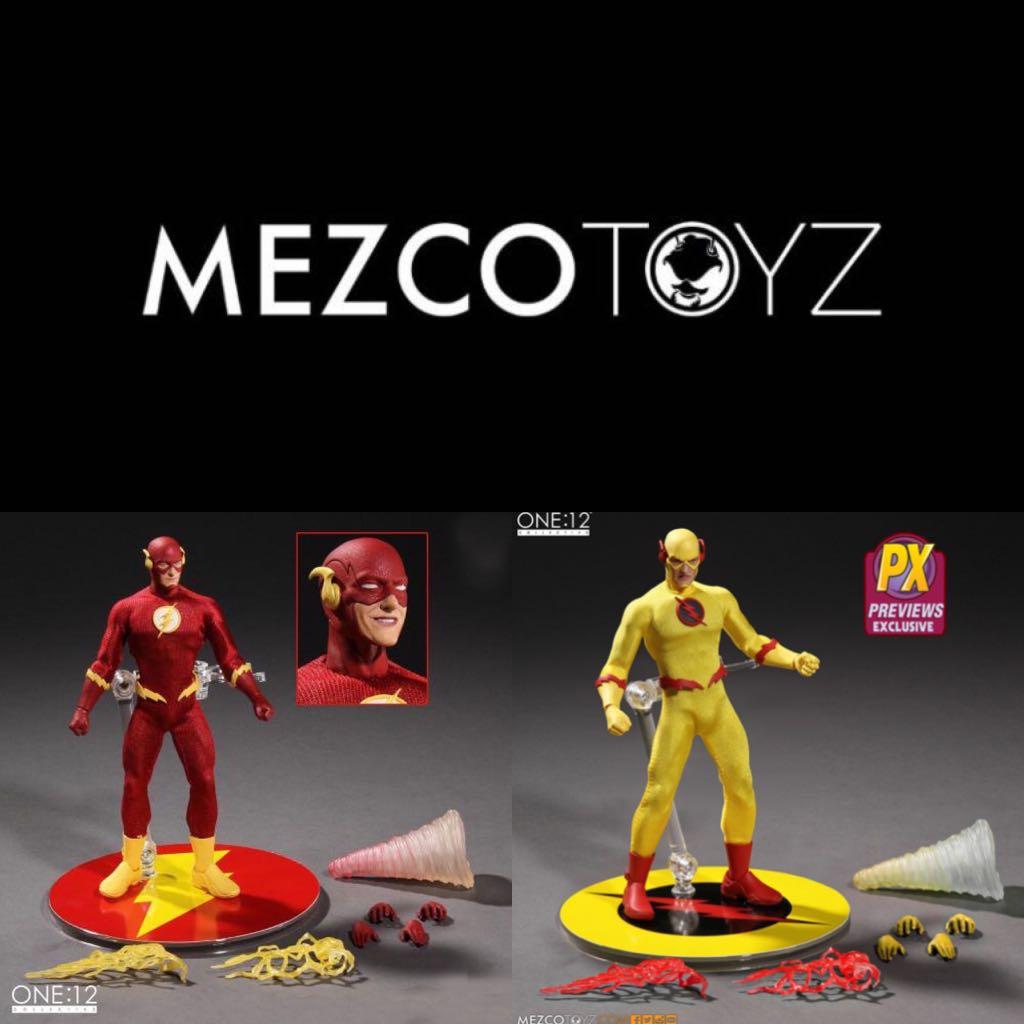 Back in box - Set of 2] Mezco One:12 Toyz Flash and Reverse Flash, Hobbies  & Toys, Toys & Games on Carousell