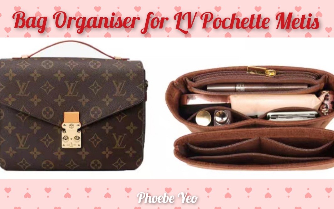 Bag Organiser for LV Pochette Metis, Luxury, Bags & Wallets on