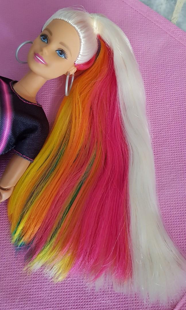 Barbie - With the #Barbie Rainbow Sparkle Hair doll, there are so