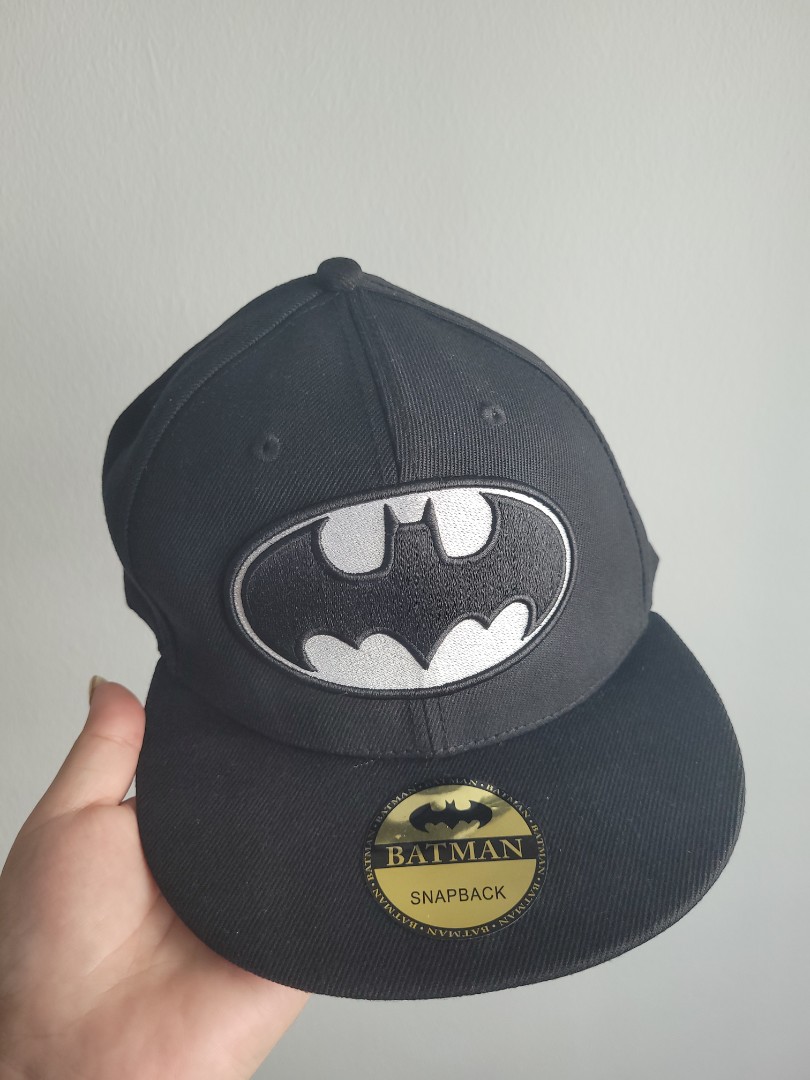 black batman cap