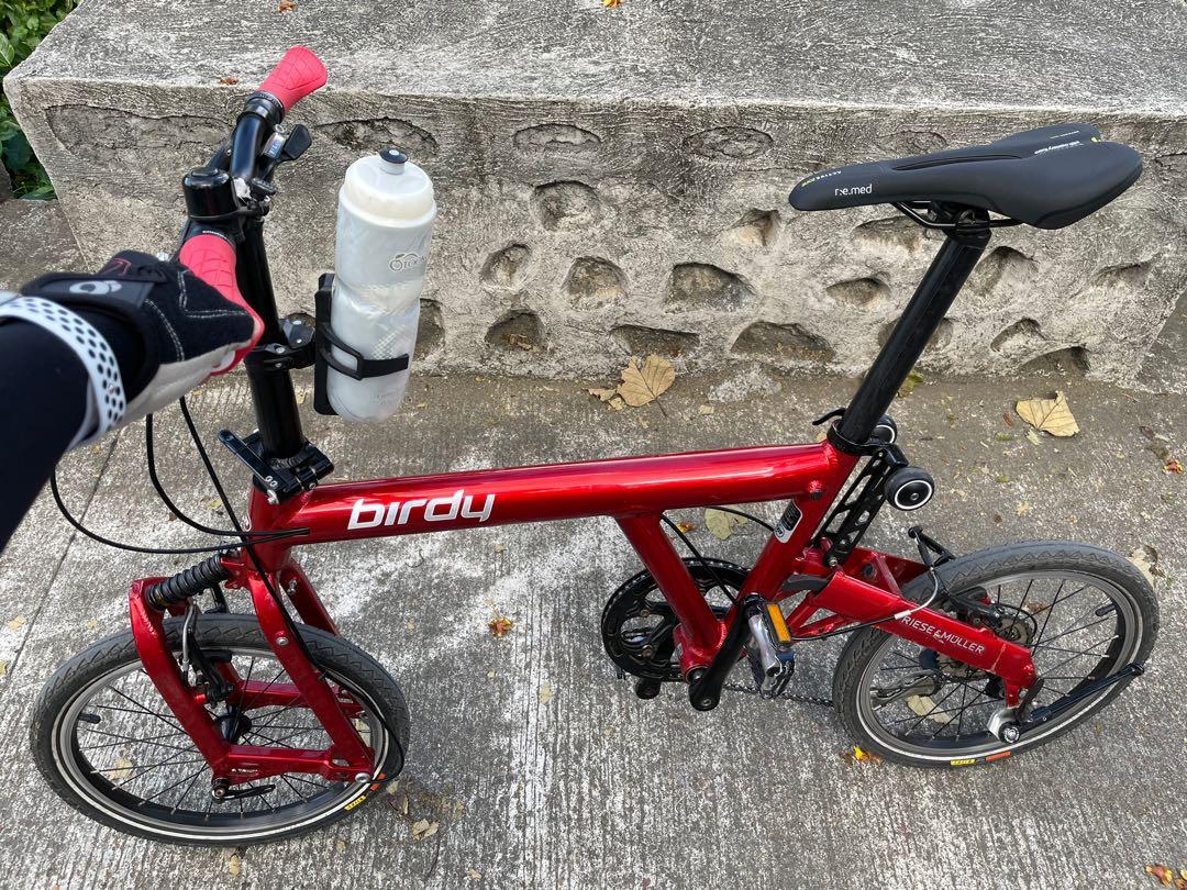 Birdy Classic Folding Bike in Fiery Red, Sports Equipment, Bicycles