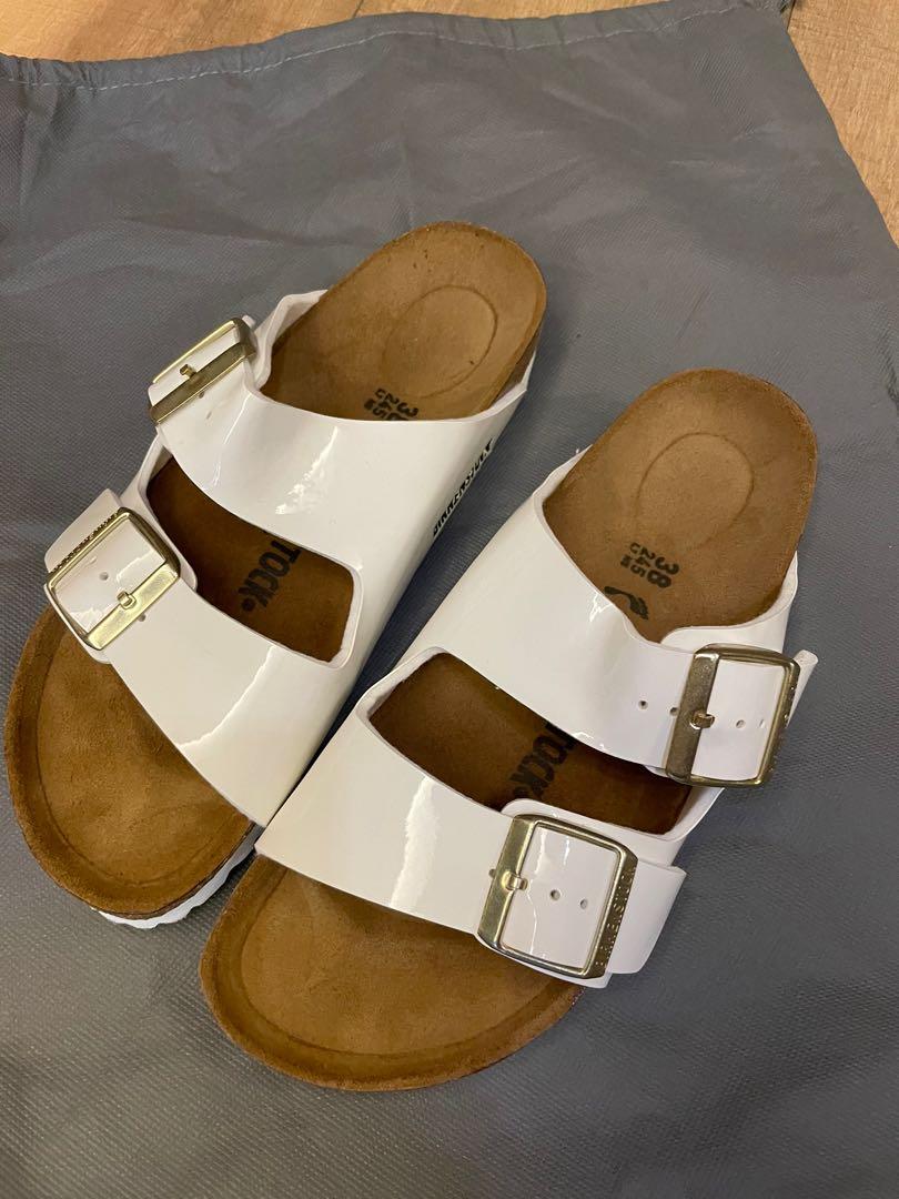 White birkenstocks size 38 Outlet