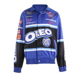 Blue baseball jacket