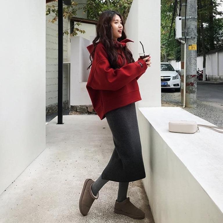 Red discount hoodie style