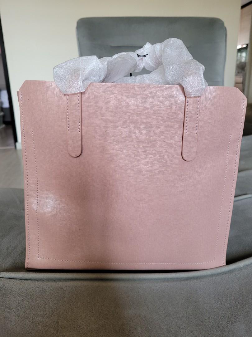 Auth FURLA Sally - Light Pink Leather Tote Bag