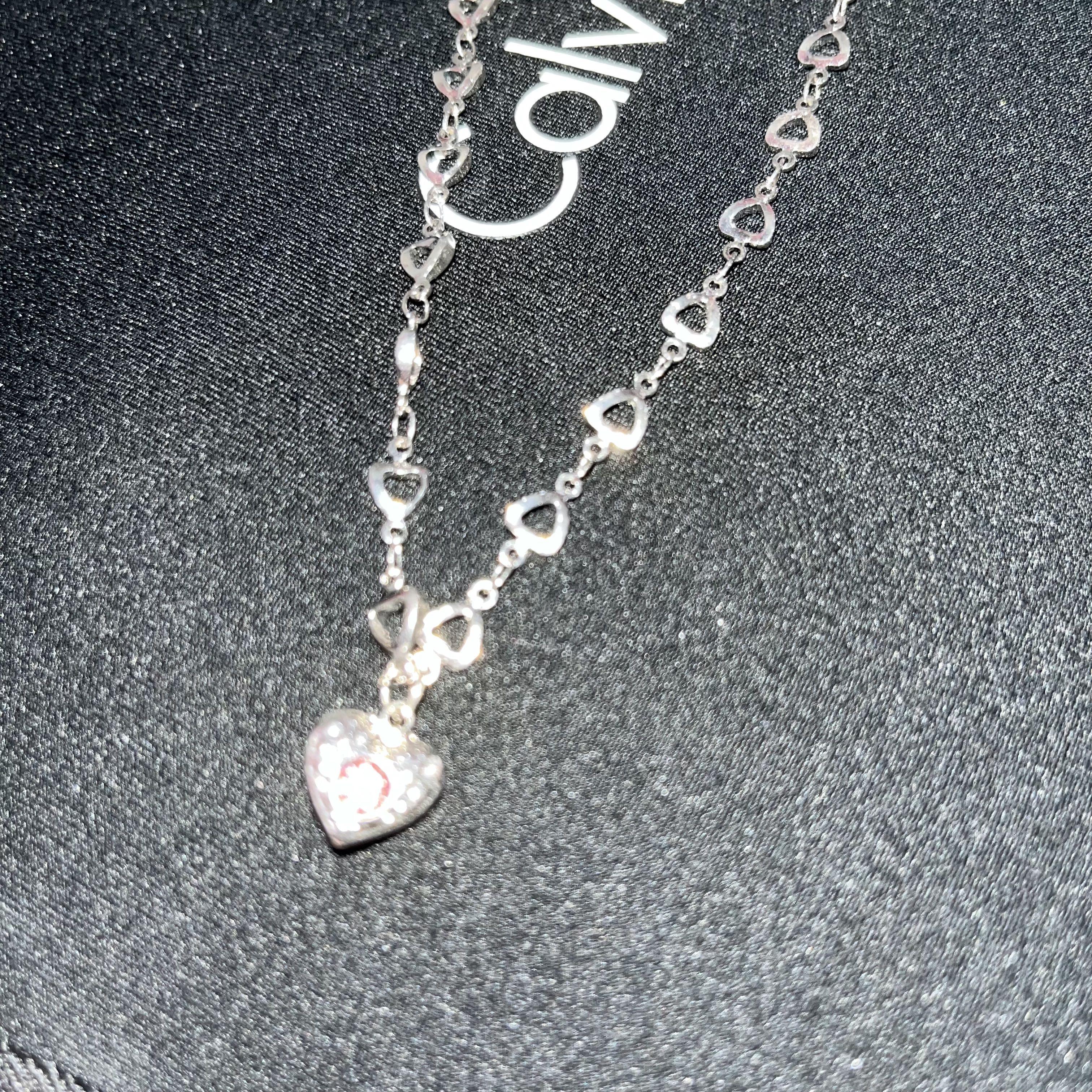 Heart Necklace Brandy Melville Egirl Heartbreaker Love Taker Silver Cable  Chain Necklace - Pendants - AliExpress