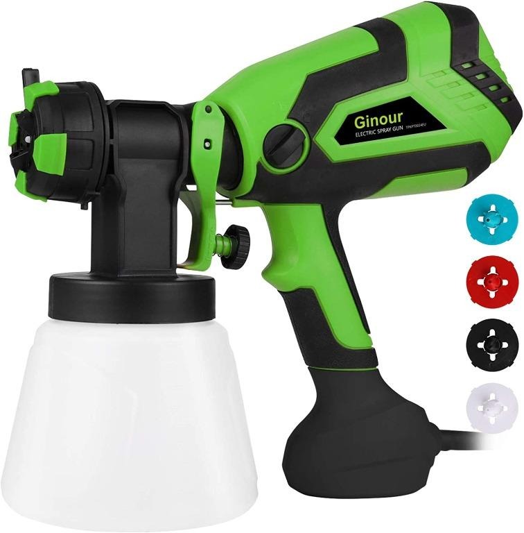 [C5351] Fence Paint Sprayer, Ginour 600W Paint Sprayer with 4 Nozzle 3