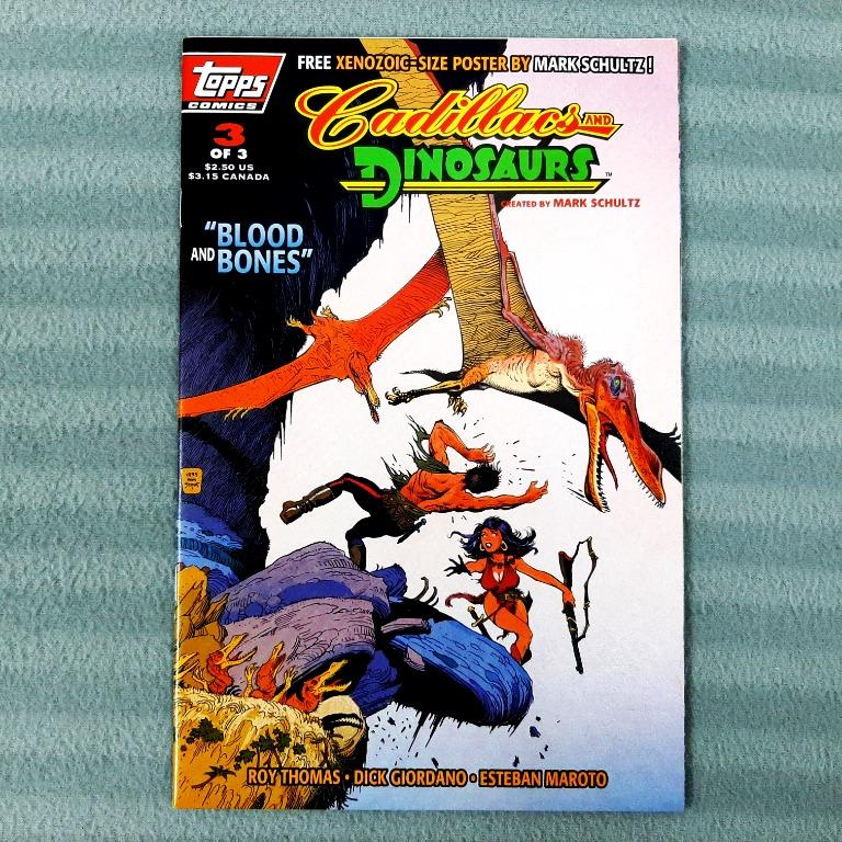 Cadillacs And Dinosaurs 3 Topps Comics Roy Thomas Dick Giordano Hobbies And Toys Books 7580