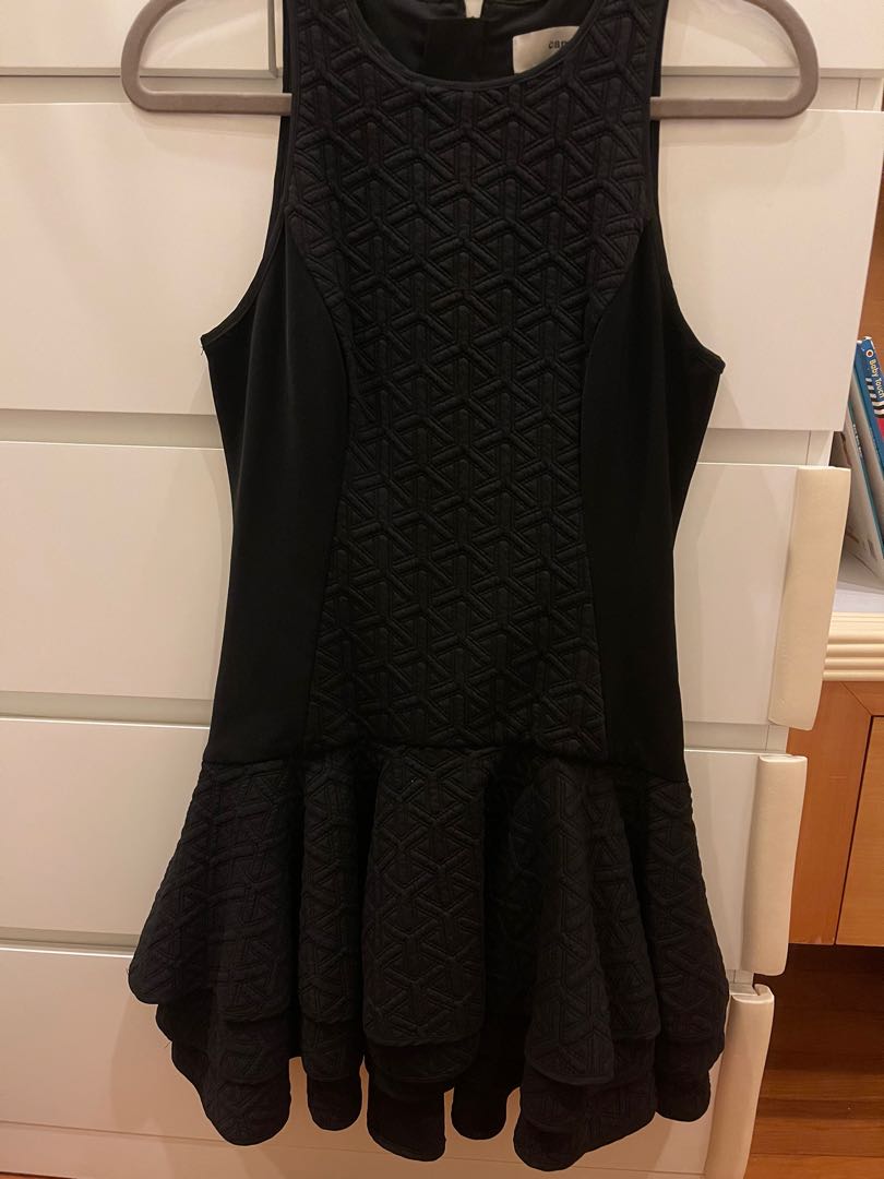 Cameo The Label Black Embossed Dress, Women's Fashion, Dresses & Sets