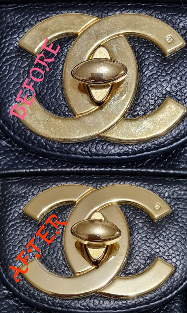 Chanel gold hardware sale fading