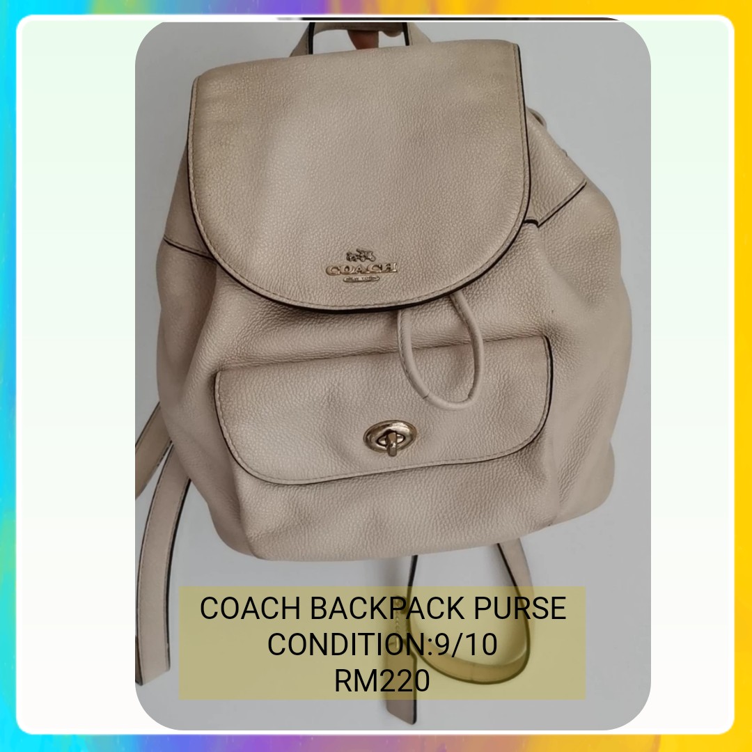 coach small backpack purses