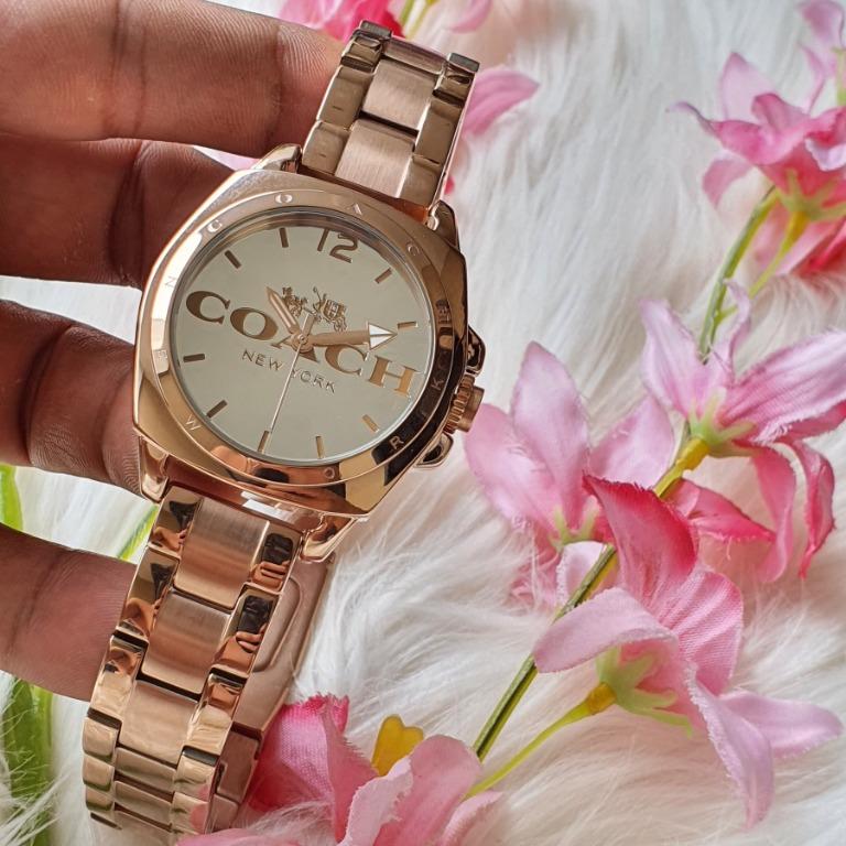 Coach boyfriend watch white online
