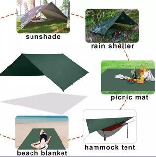 Complete Set of Tarp for Camping, Awning and Flytent