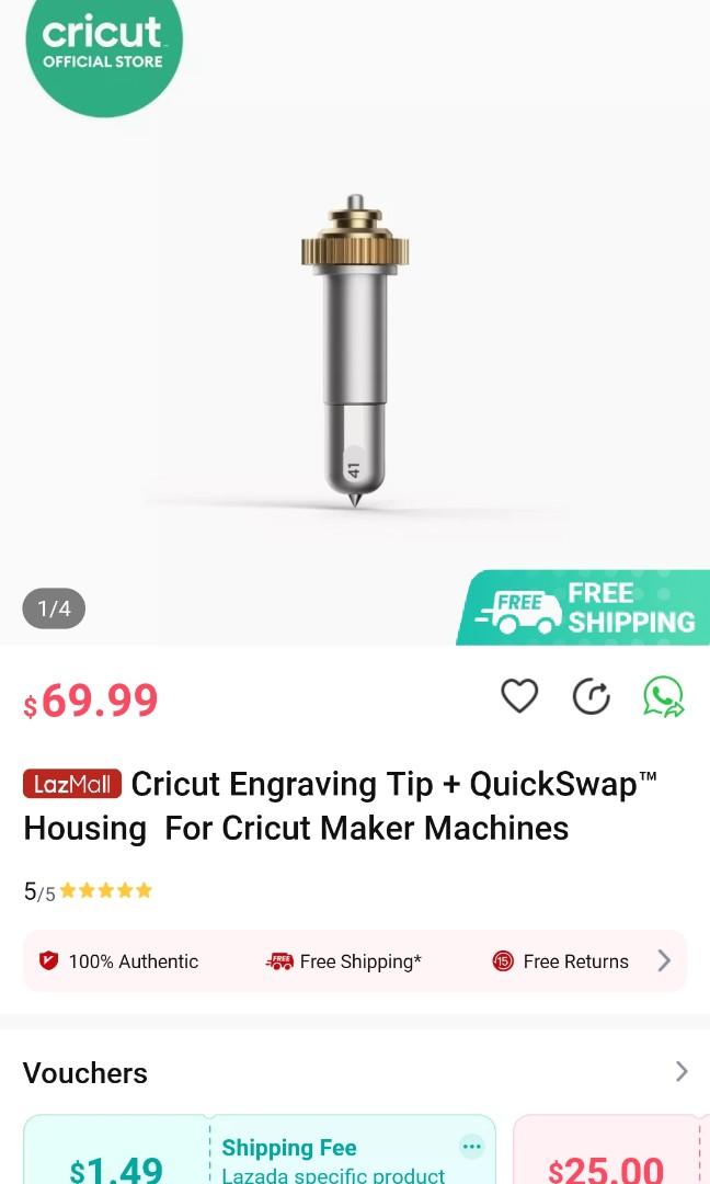  Engraving Tip + Quickswap Housing for Cricut Maker