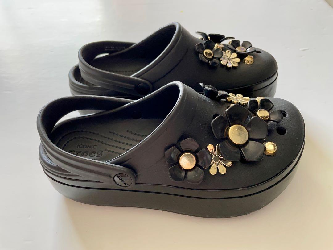 Crocs Platform Metallic Blooms Clog, Women's Fashion, Footwear, Sandals on