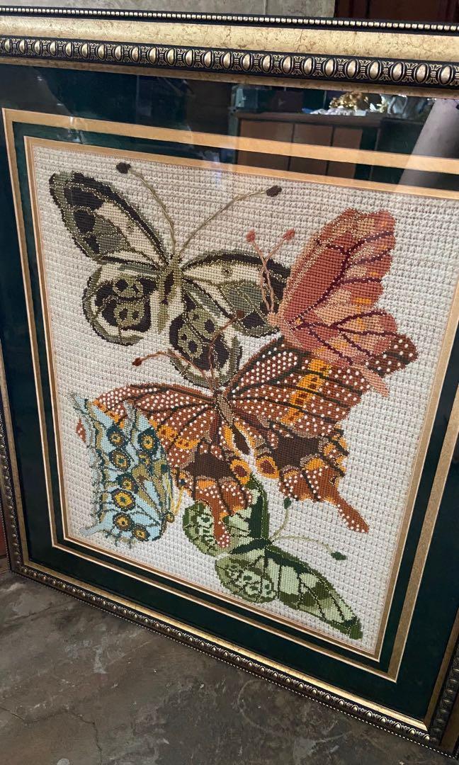 Cross Stitch with Frame, Furniture & Home Living, Home Decor, Frames