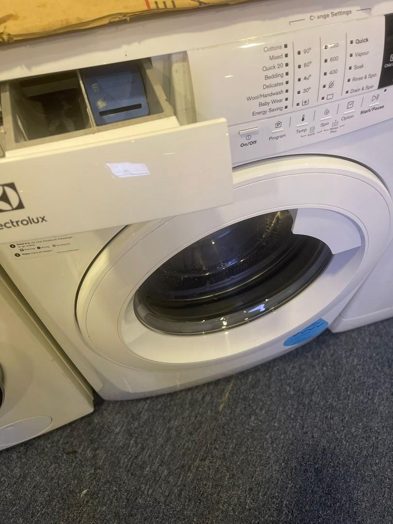 ELECTROLUX 7.5Kg FRONT LOAD WASHING MACHINE EWF85743 (4 tick), TV