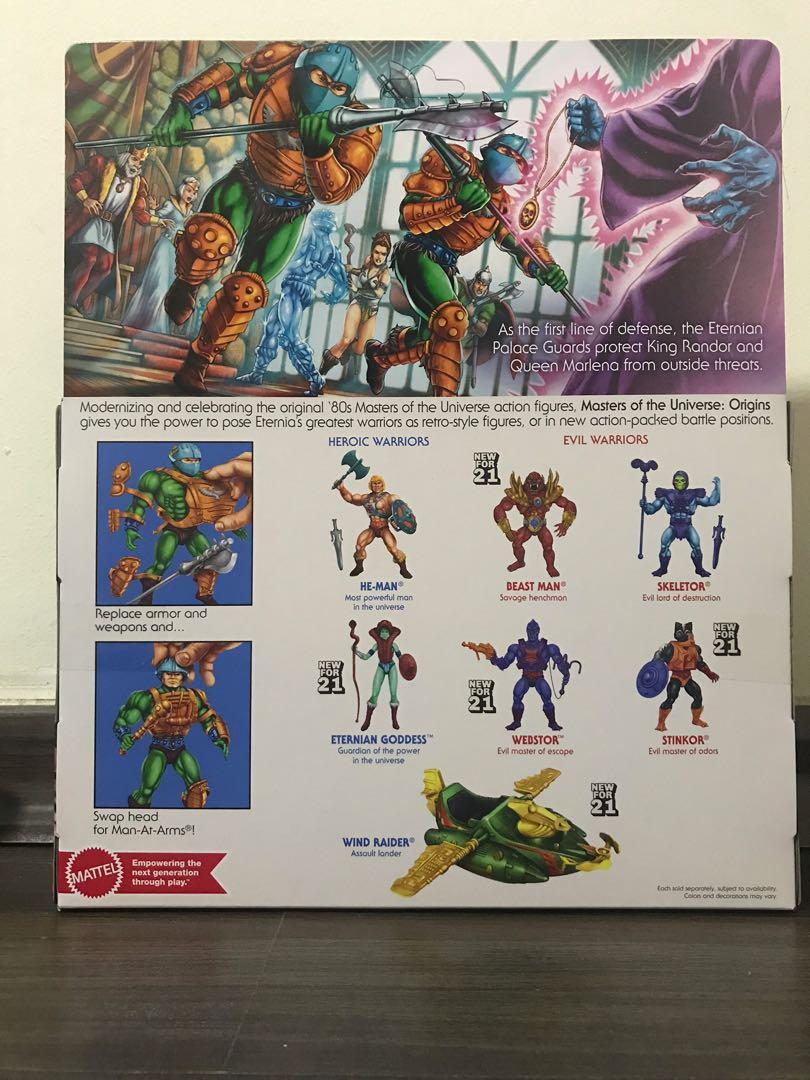 Eternian Palace Guard 2021 Masters Of The Universe Origins Unpunched Card MOTU