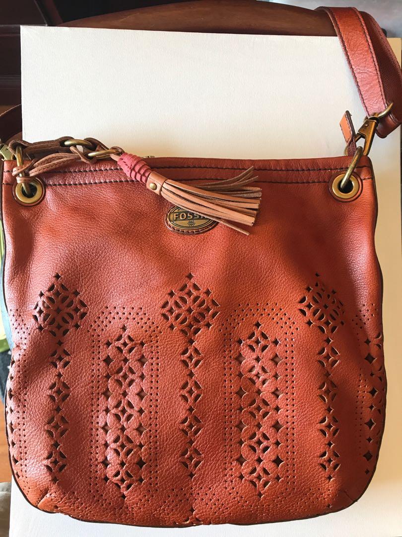 Fossil Campbell Hobo crossbody, Women's Fashion, Bags & Wallets