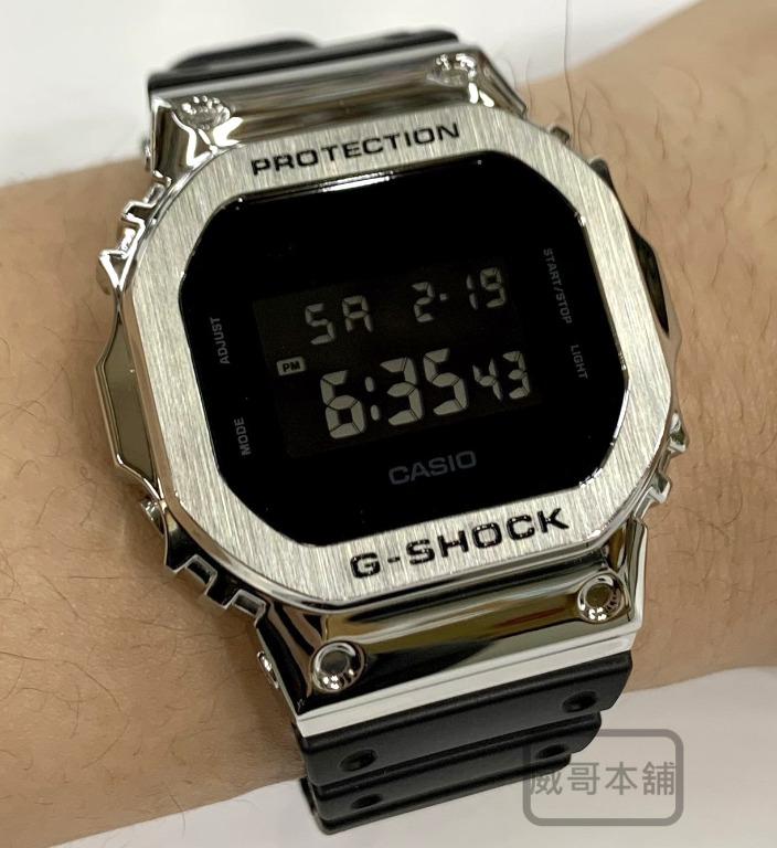 威哥本舖】G-Shock 全新改裝實品鋼殼膠帶款DW-5600改裝DW-5600BB 已改