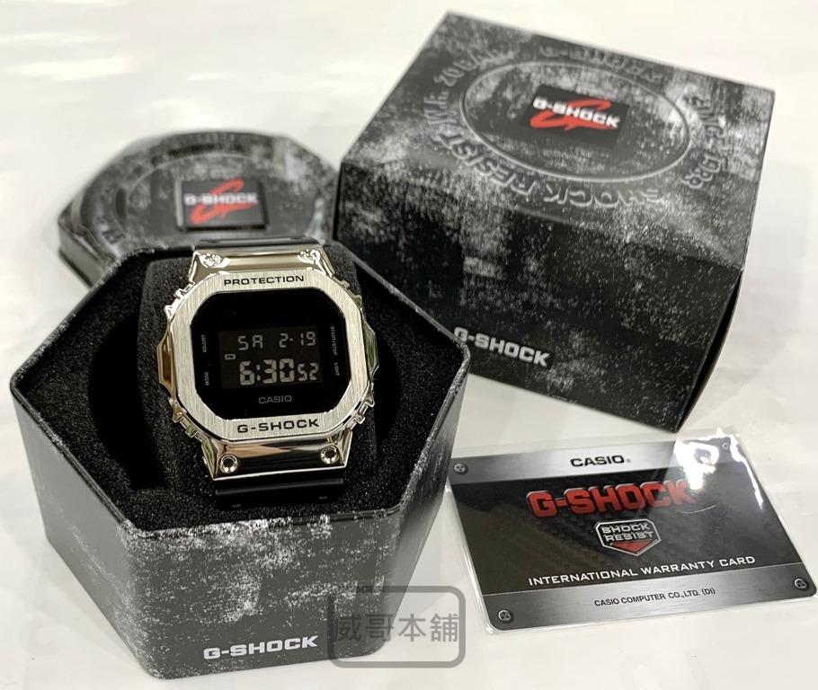 威哥本舖】G-Shock 全新改裝實品鋼殼膠帶款DW-5600改裝DW-5600BB 已改