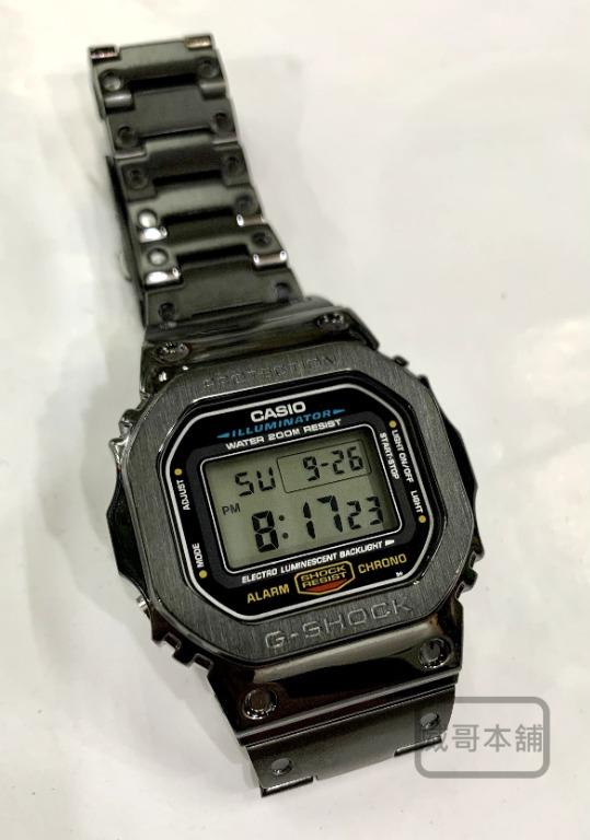 威哥本舖】G-Shock 全新不鏽鋼改裝實品DW-5600改裝DW-5600E 已改含錶