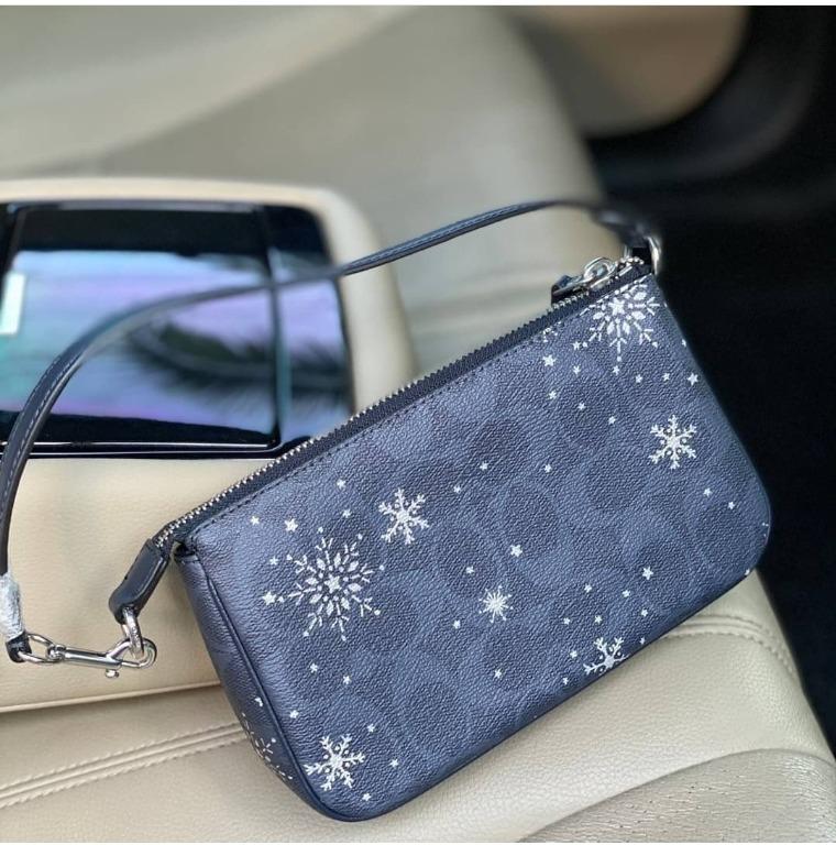 Nolita 19 in signature canvas with snowflake print discount