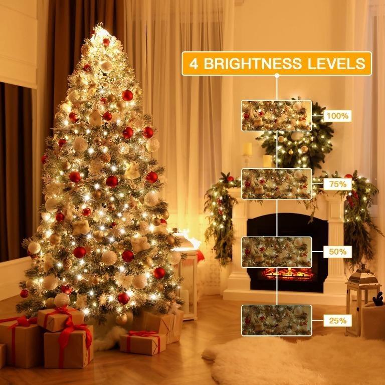 Christmas Lights 1000LED 330FT, 8/11 Modes, 3 Timers, Dimmable, IP67  Waterproof Plug in Christmas Tree Lights with Remote, House Xmas Indoor  Decorations Outdoor Christmas Lights