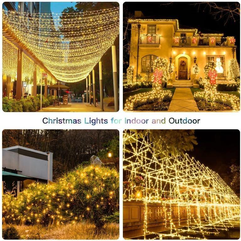 Christmas Lights 1000LED 330FT, 8/11 Modes, 3 Timers, Dimmable, IP67  Waterproof Plug in Christmas Tree Lights with Remote, House Xmas Indoor  Decorations Outdoor Christmas Lights